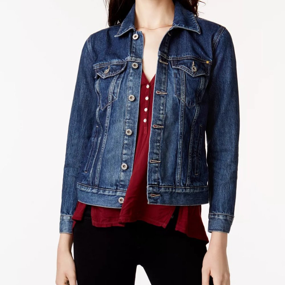 Lucky Brand Denim Trucker Jacket Sz L